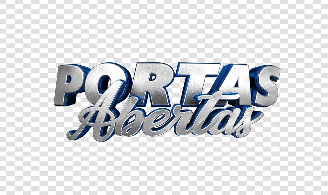 Banner Portas Abertas PNG com fundo transparente