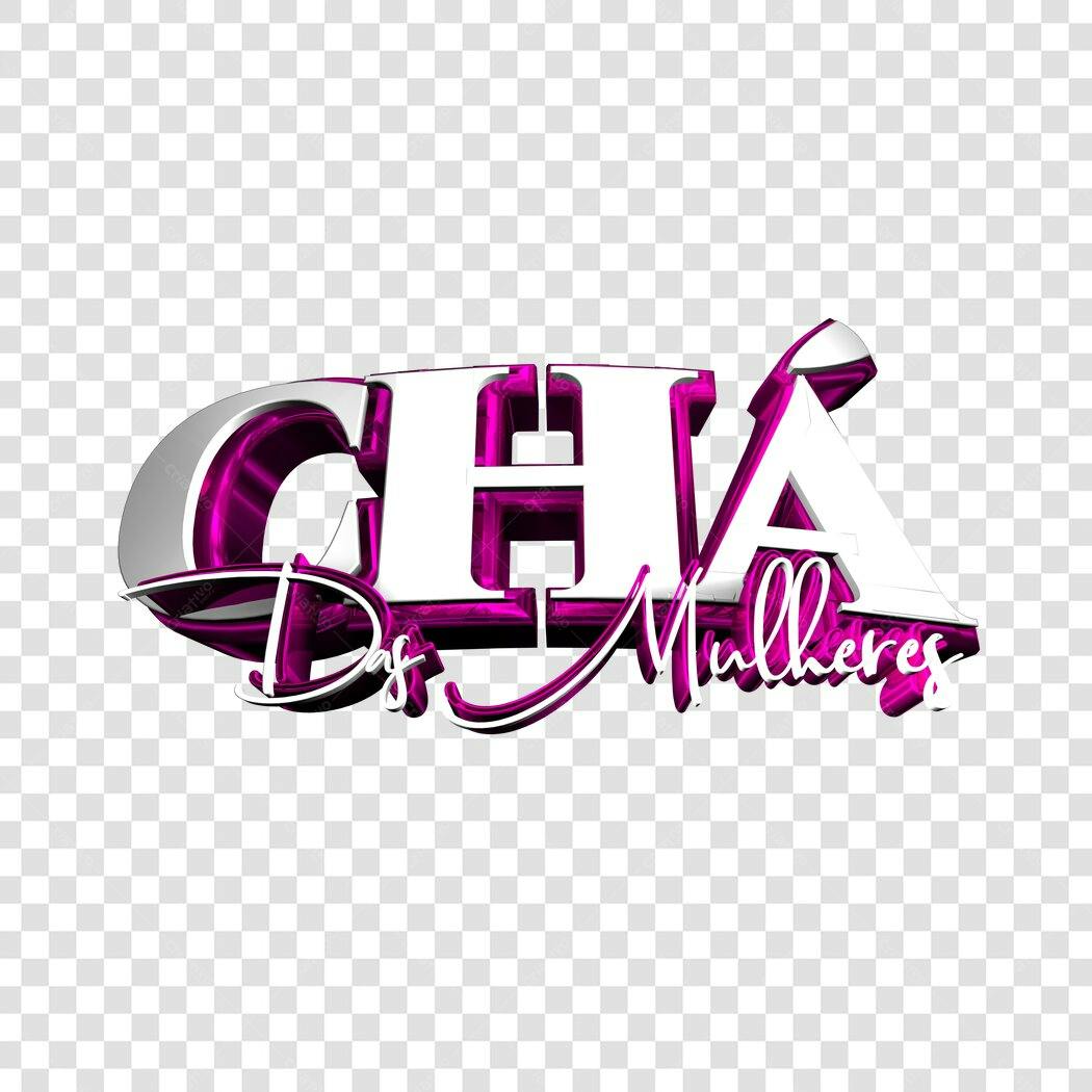 Logo Dia Internacional da Mulher PNG com fundo transparente