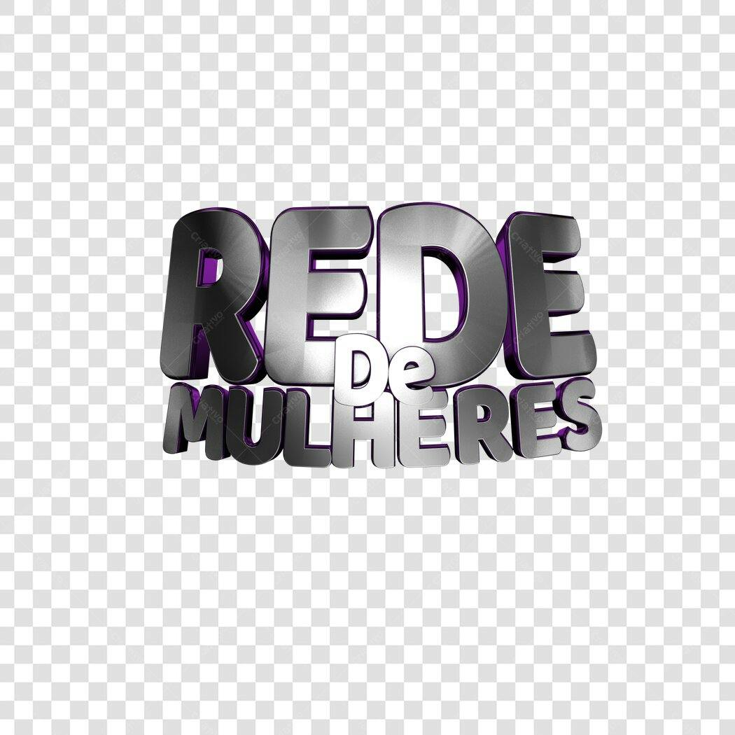 Logo Dia Internacional da Mulher PNG com fundo transparente