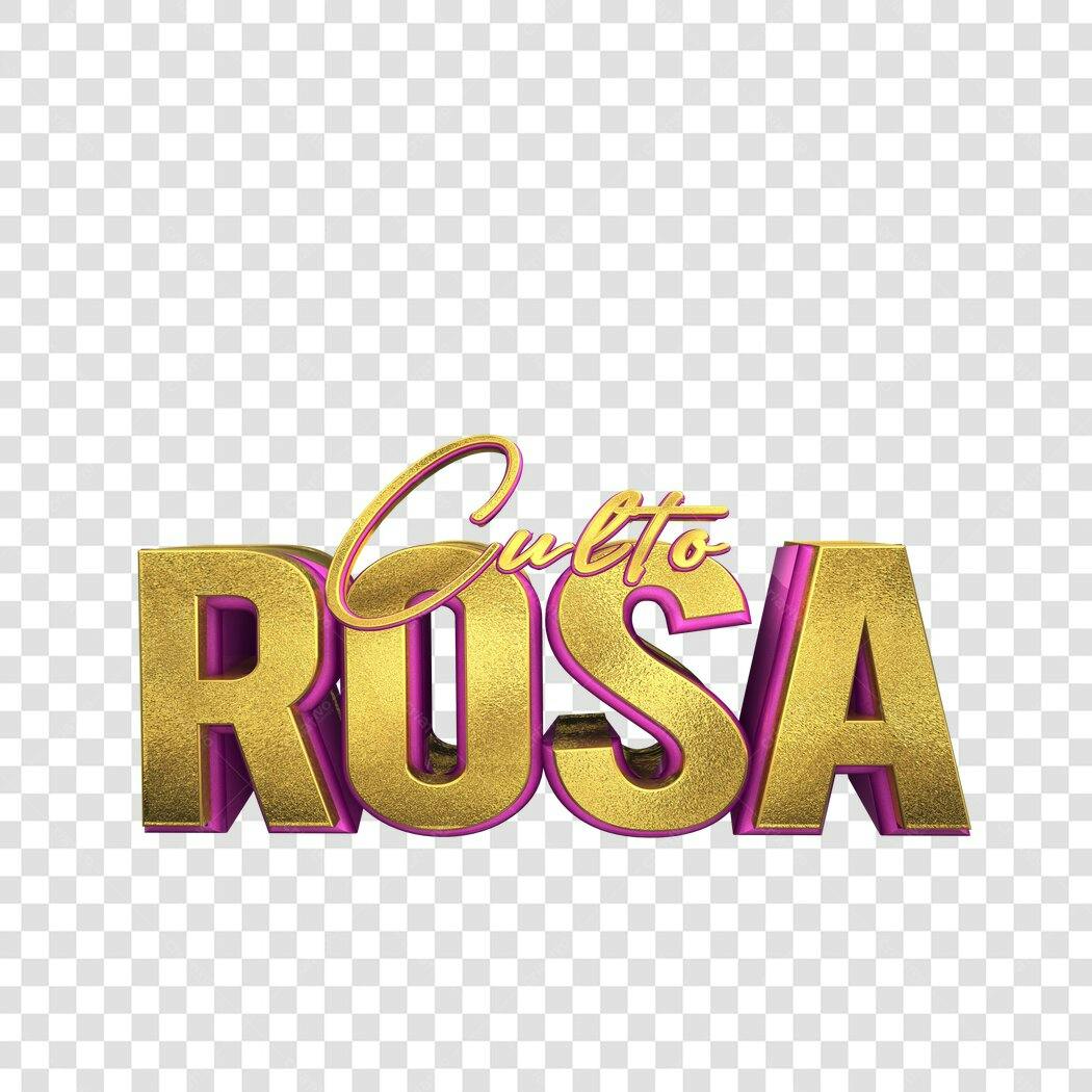Logo Culto Rosa PNG com fundo transparente