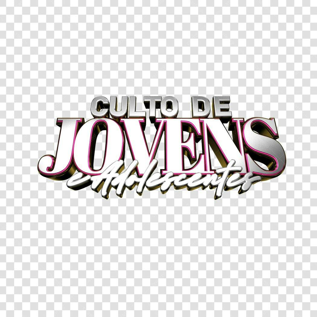 Banner Culto Jovens PNG com fundo transparente