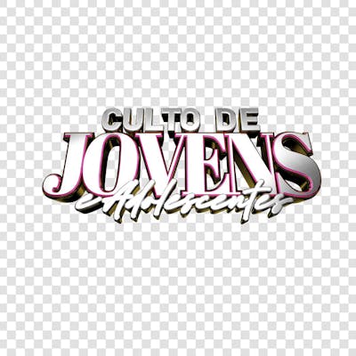 CULTO JOVENS E ADOLESCENTES 3D