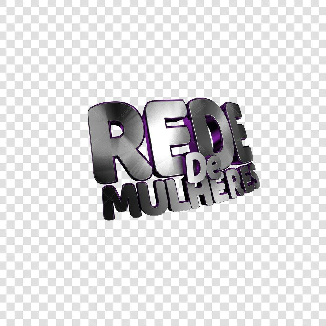 Logo Dia Internacional da Mulher PNG com fundo transparente