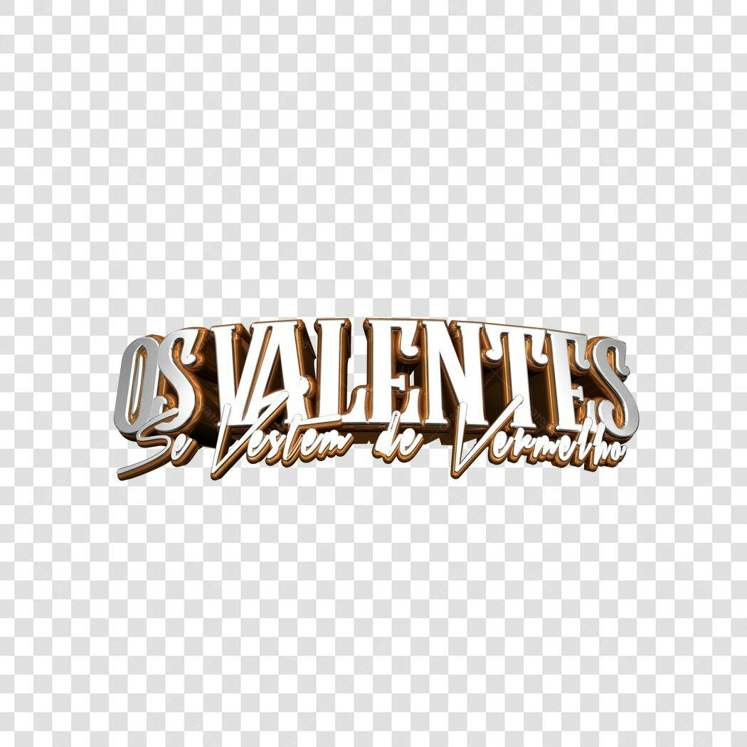 Logo Os Valentes Se Vestem de Vermelho PNG com fundo transparente