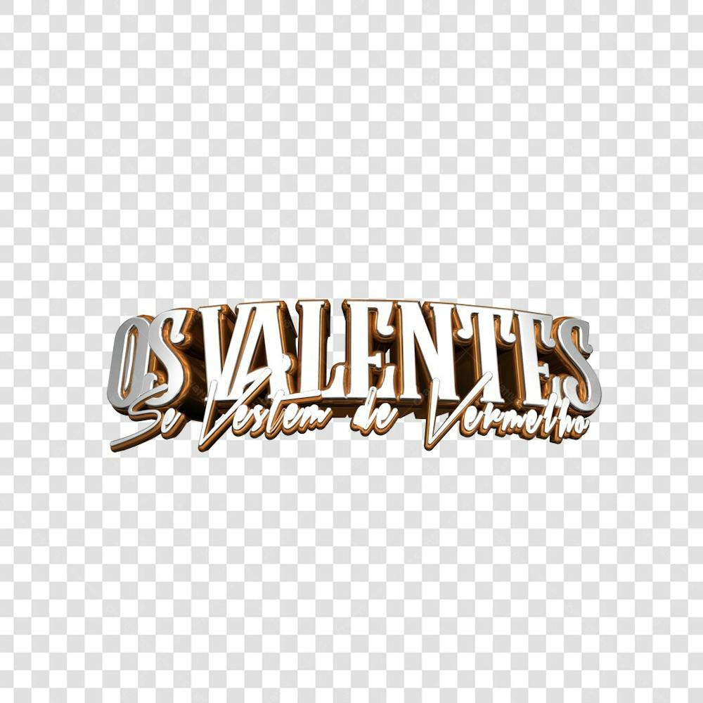 os valentes de vestem de vermelho 3D