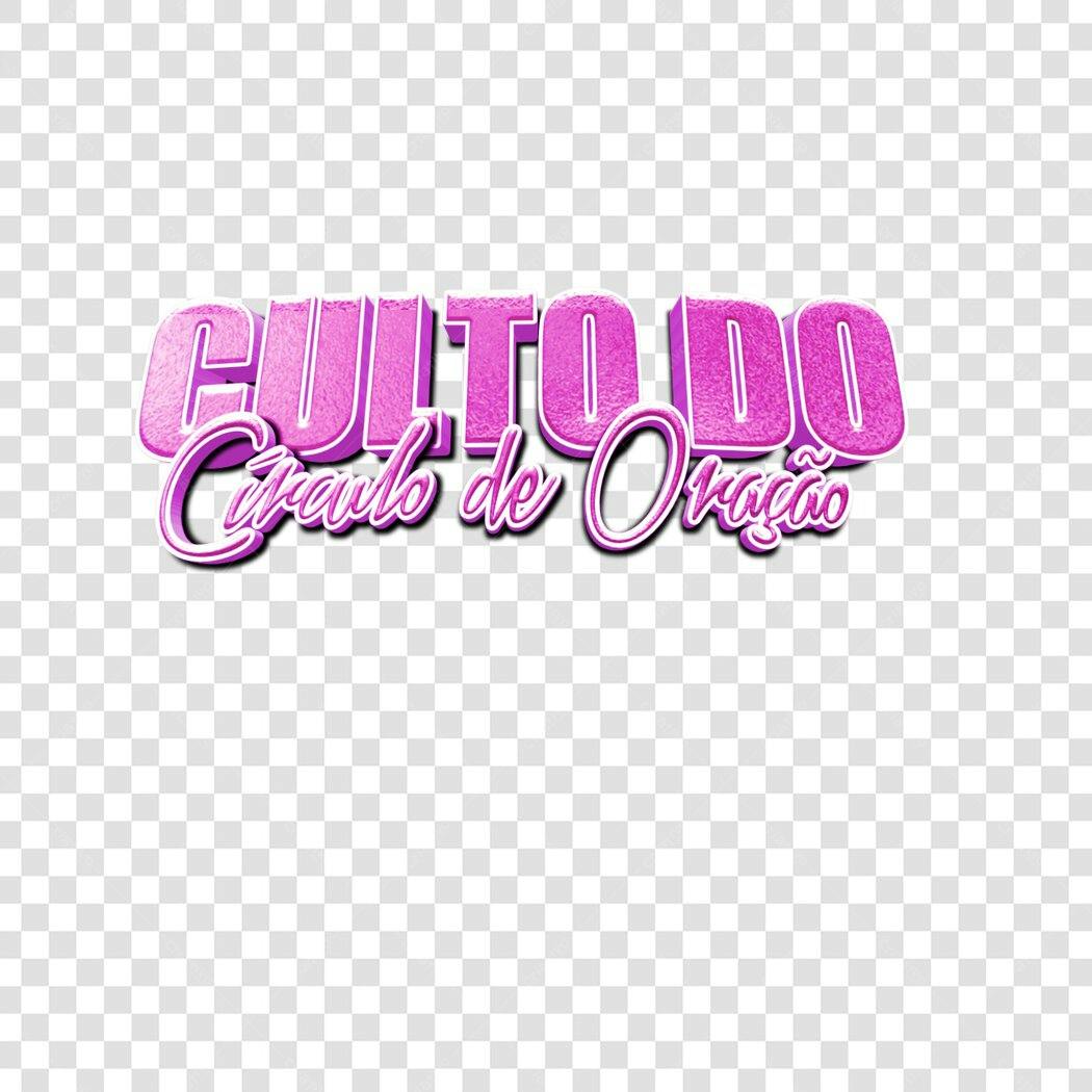 Banner Culto do Círculo de Oração PNG com fundo transparente