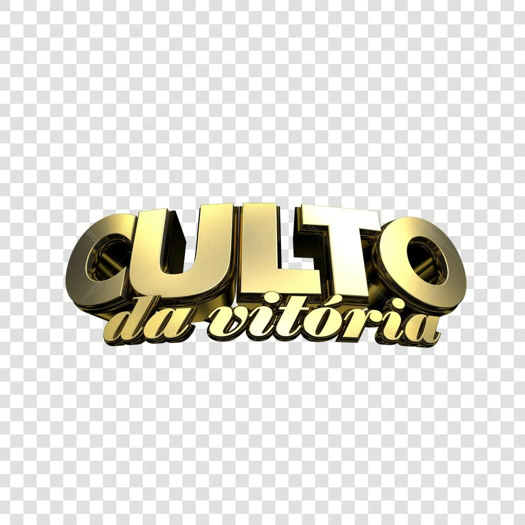Banner Culto da Vitória PNG com fundo transparente