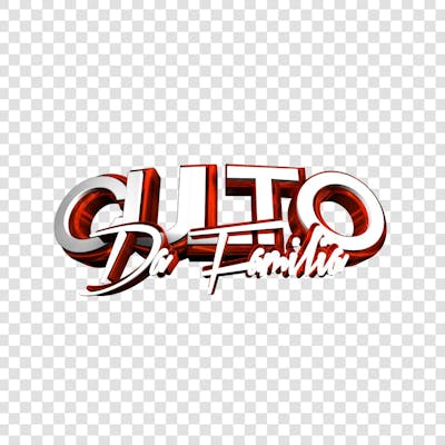 CULTO DA FAMÍLIA 3D