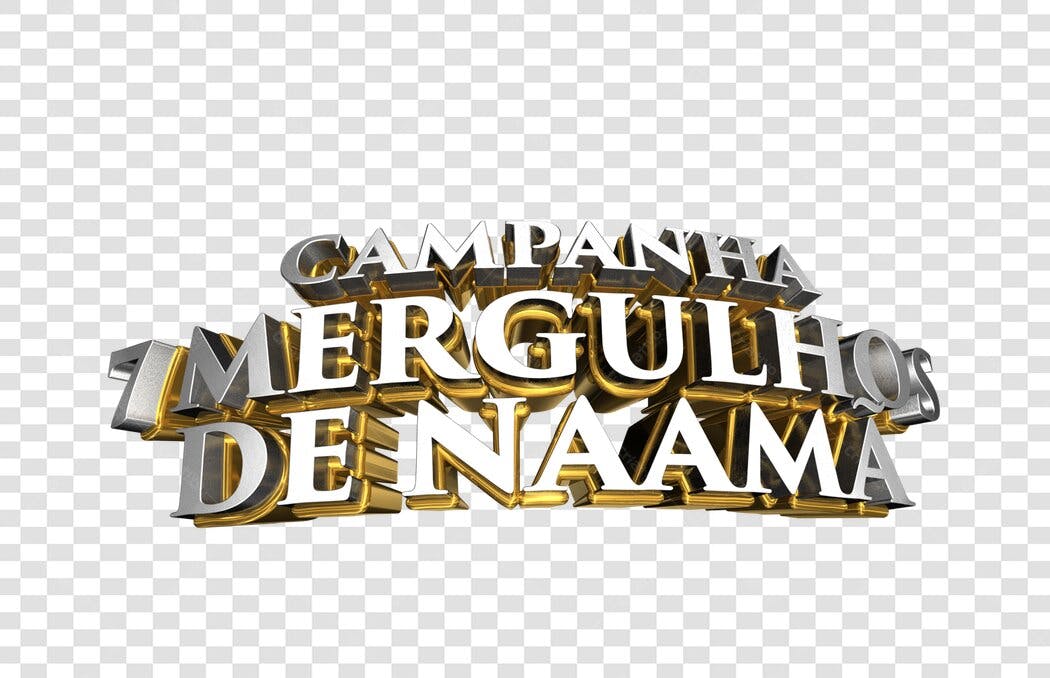 Banner Campanha Mergulhos de Naama PNG com fundo transparente