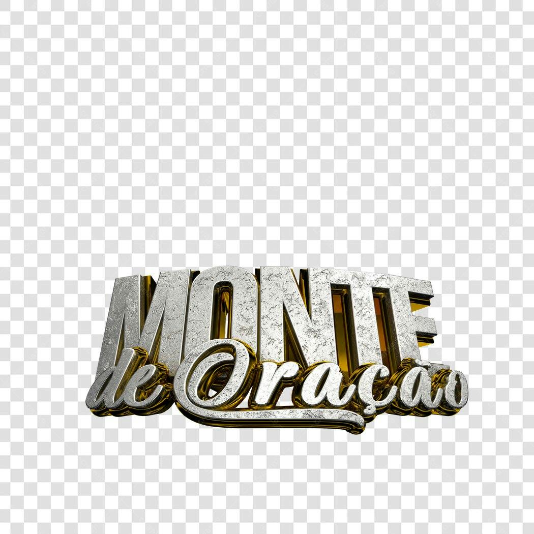 Logo Monte de Oração Religioso PNG com fundo transparente