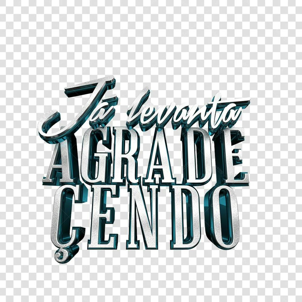 ja levanta agradecendo 3D