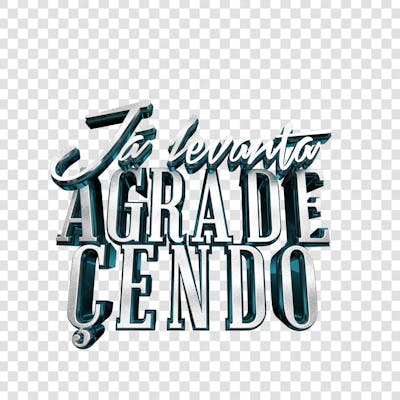 ja levanta agradecendo 3D