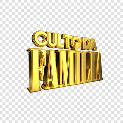 CULTO DA FAMÍLIA 3D