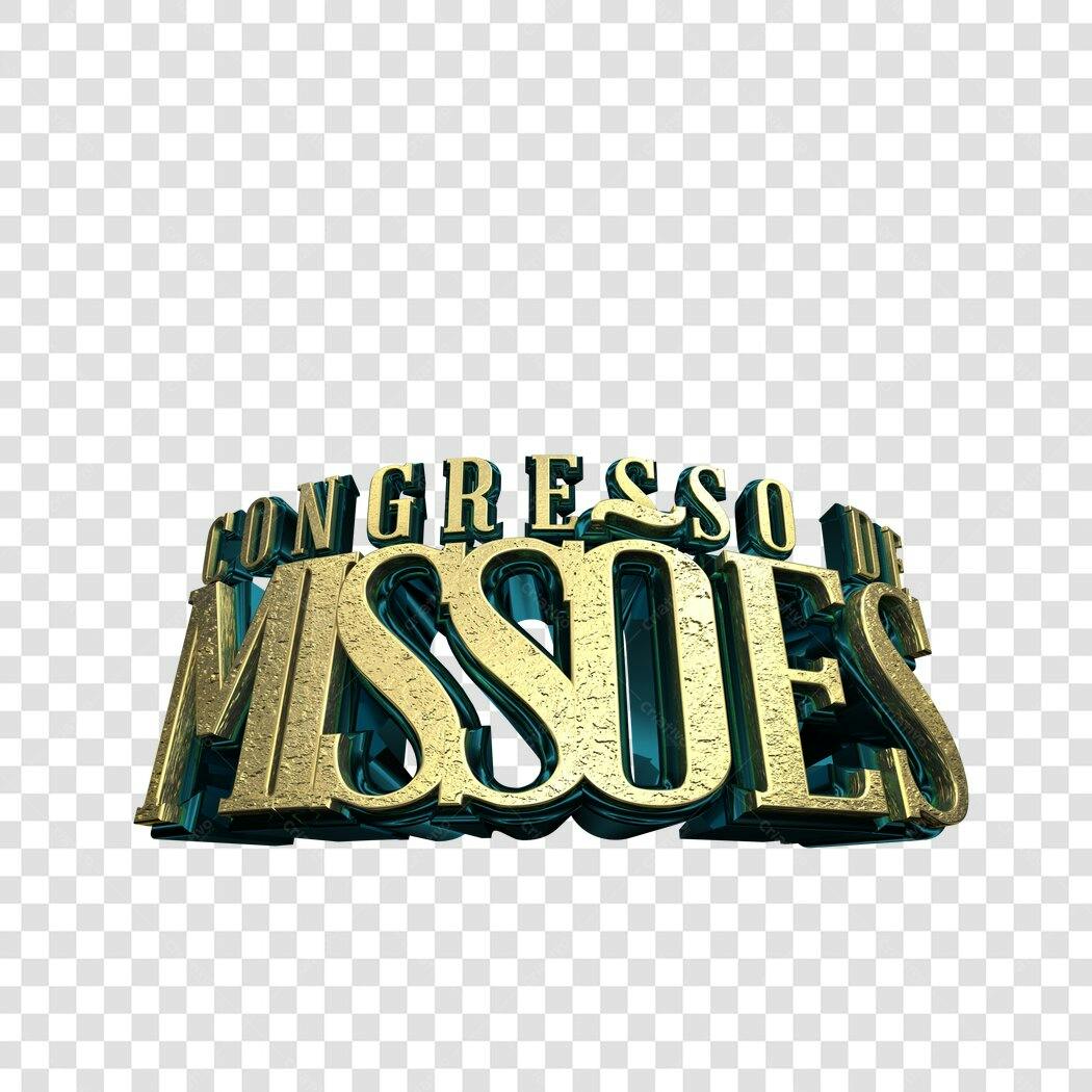 Banner Congresso de Missões PNG com fundo transparente