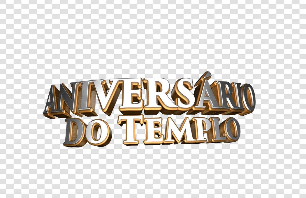 Banner Aniversário Do Templo PNG com fundo transparente