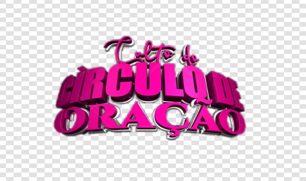 Logo Culto de Circuló de Oração PNG com fundo transparente