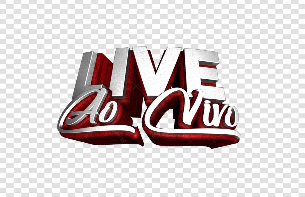 Banner Live Ao Vivo PNG com fundo transparente