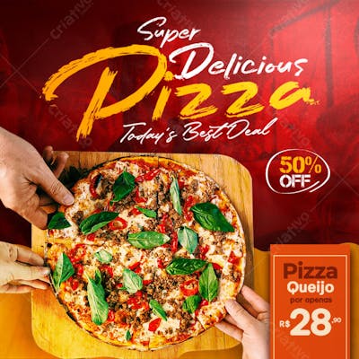 SUPER PIZZA DELICIOSA FLYER