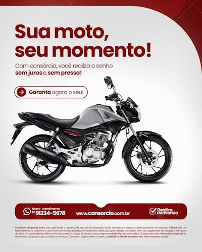 Sua moto, seu momento!
