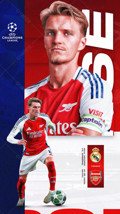 FLYER MATCHDAY MARTIN ODEGAARD ARSENAL