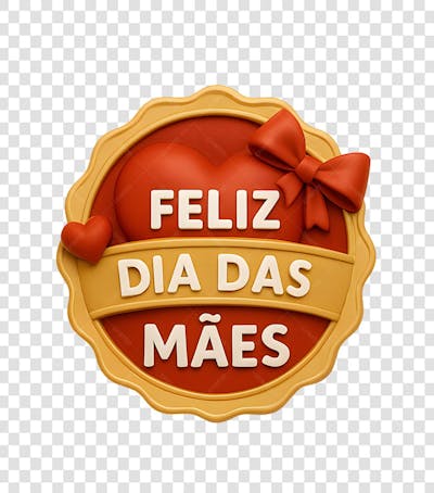 Selo 3D Feliz dia das mães (2) - Copia