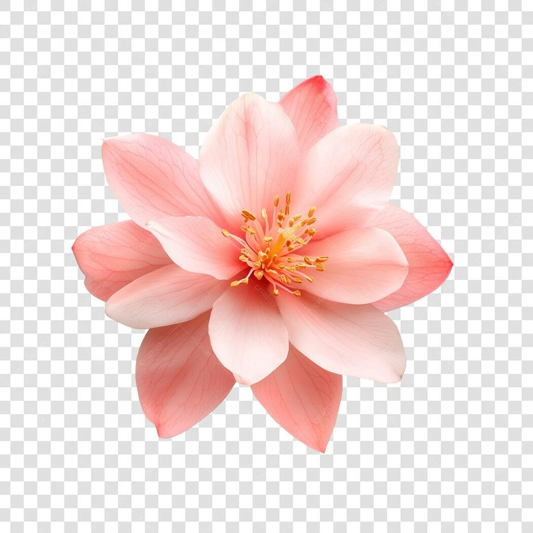 Post Instagram Flor Rosa PNG com fundo transparente