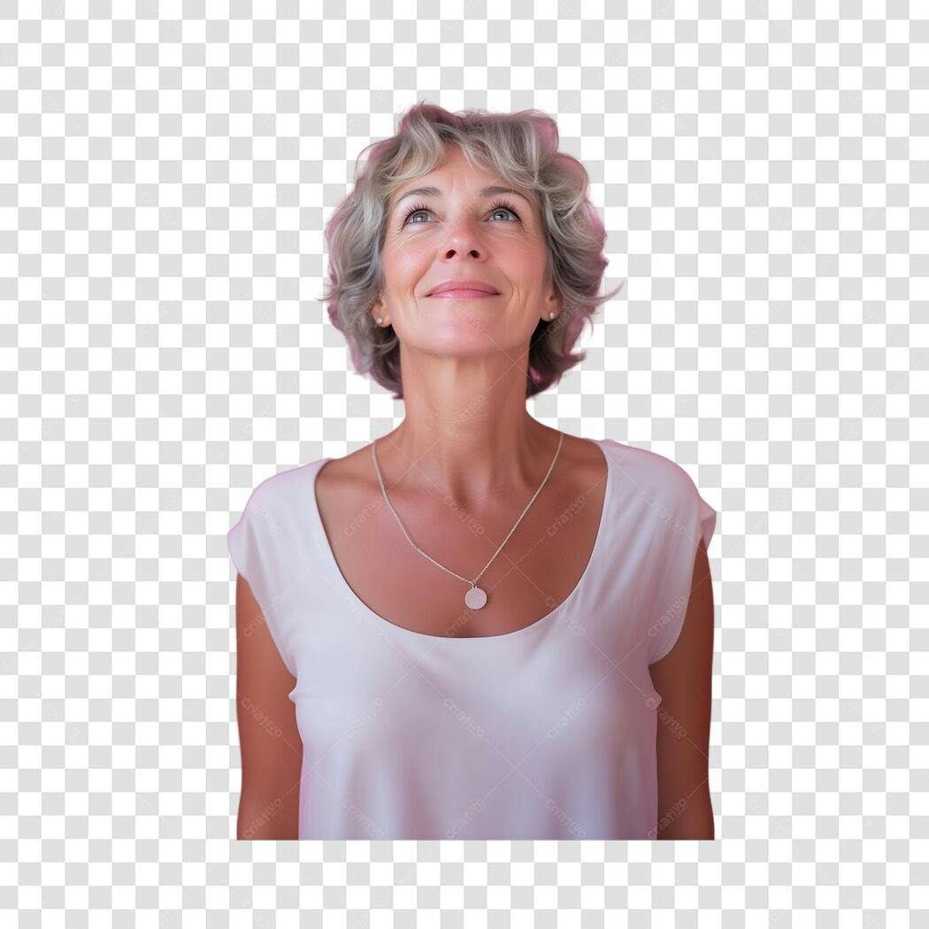 Imagem PNG Mulher madura com fundo transparente