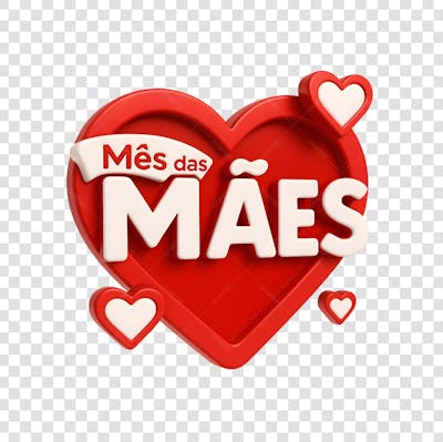 Selo 3D Feliz dia das mães (12)
