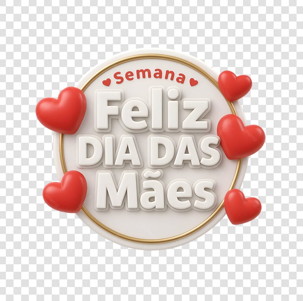 Selo 3D Feliz dia das mães (11)