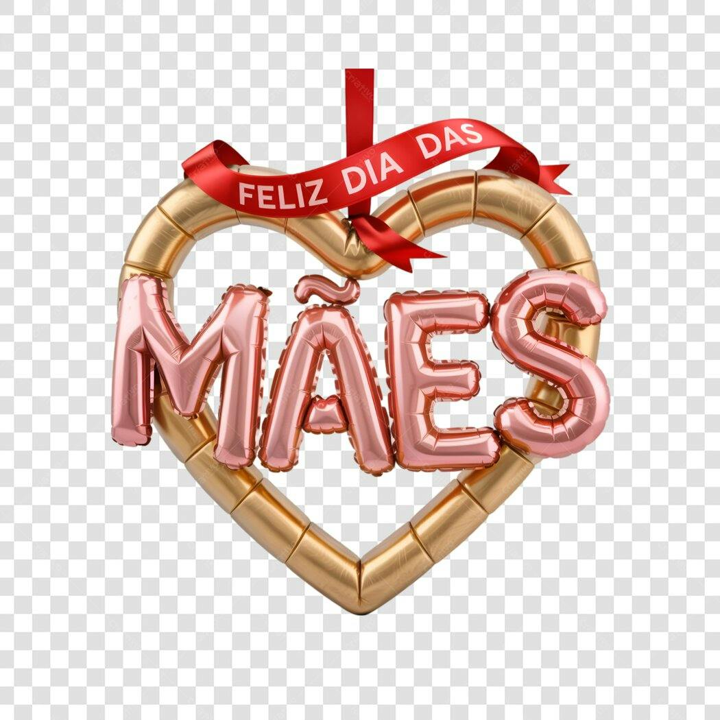 Post Instagram Dia das Mães Balões PNG com fundo transparente
