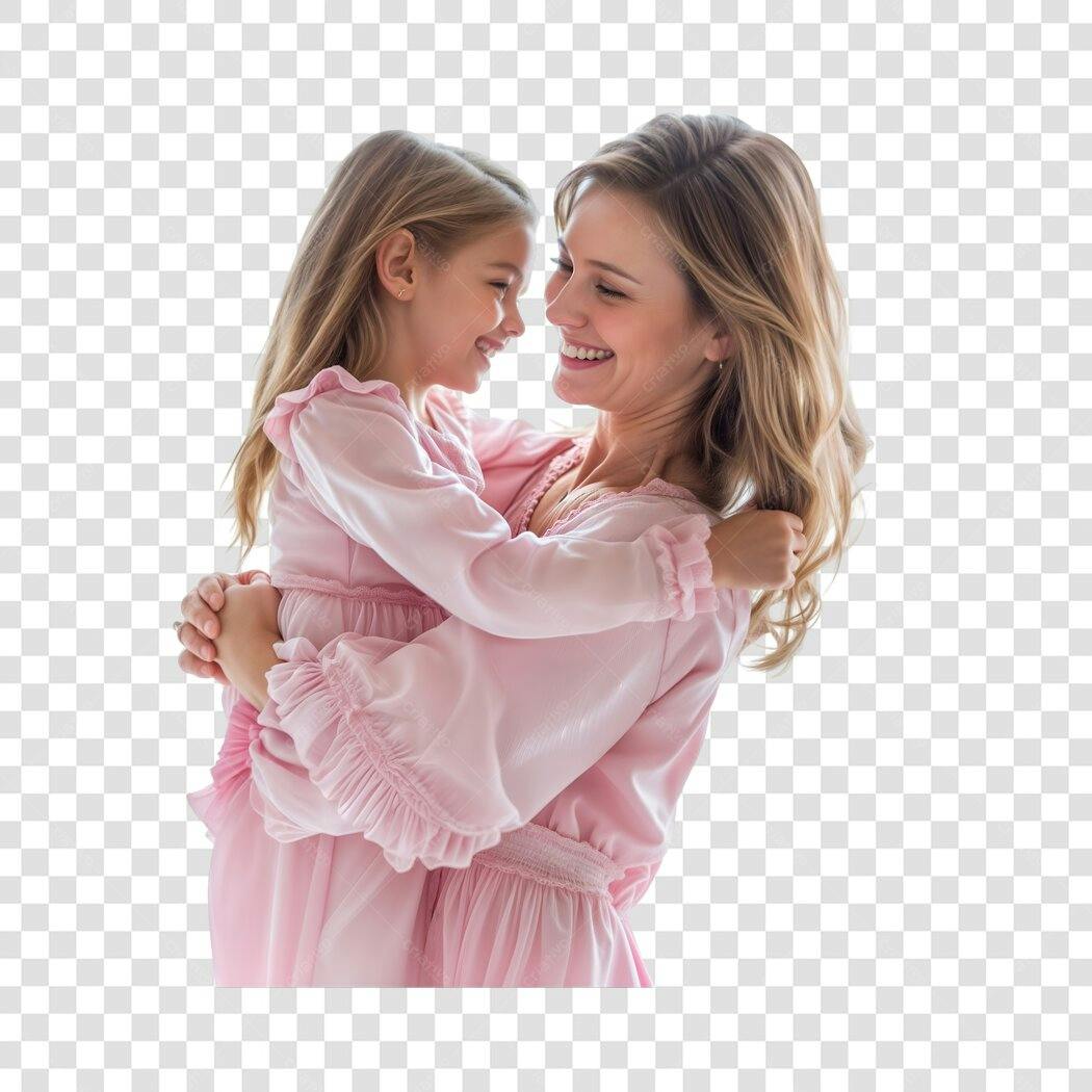 Post Dia das Mães abraço carinhoso PNG com fundo transparente