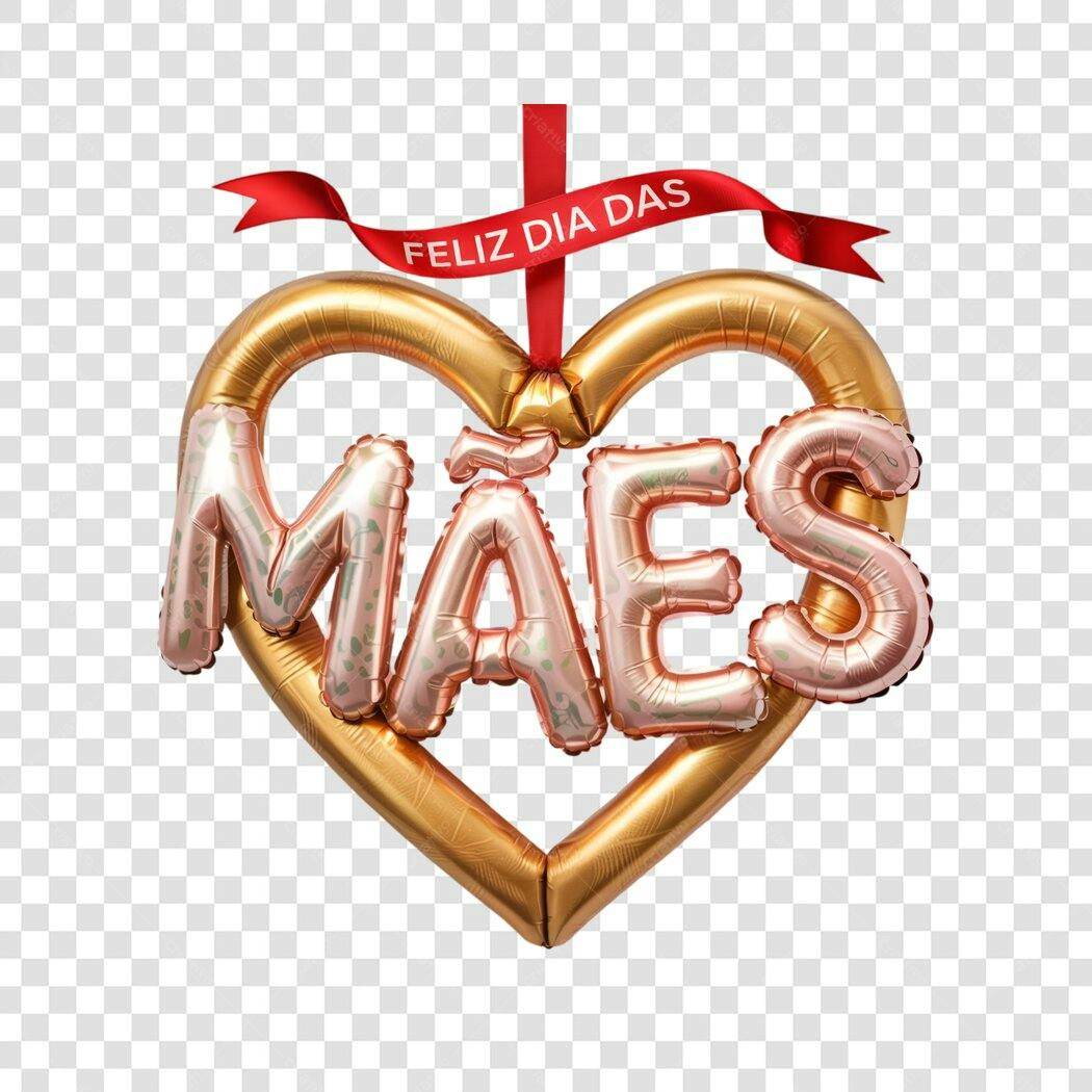 Post Instagram Dia das Mães Balões PNG com fundo transparente