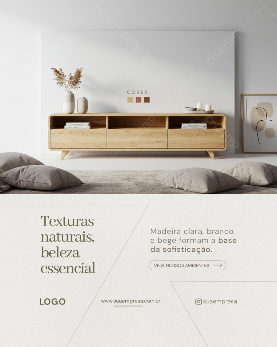 Banner para Decoração de Interiores PSD Editável