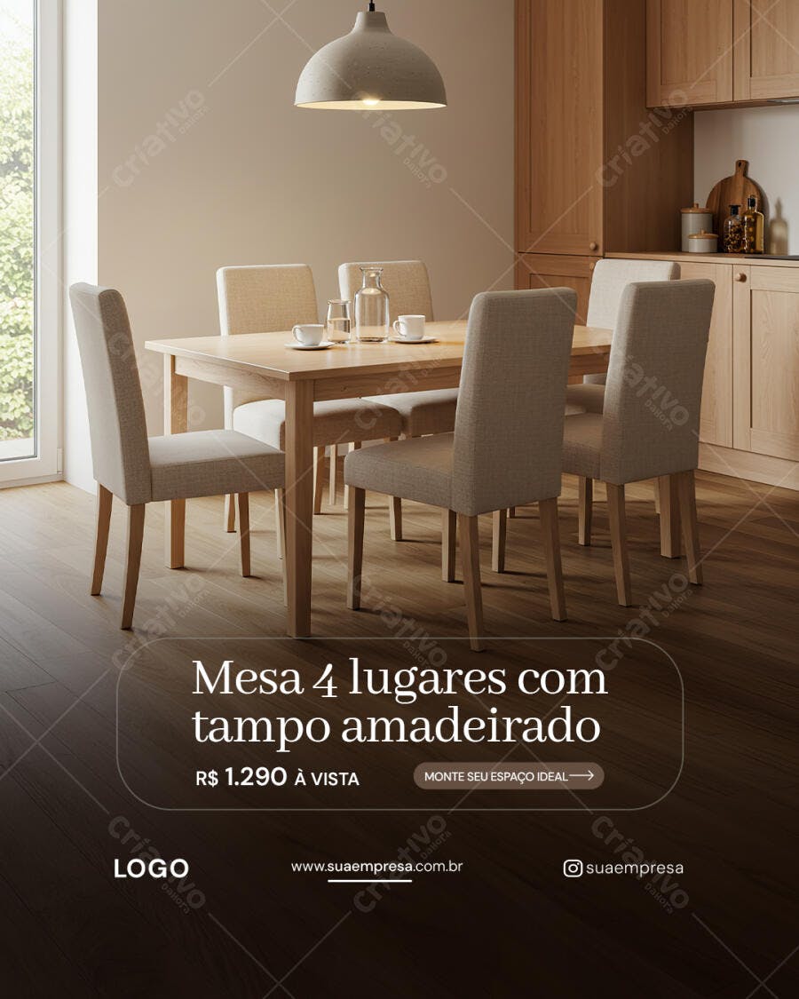 Flyer para Decoração de Casa PSD Editável