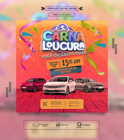 Feed panfleto promocional concessionaria de veiculos