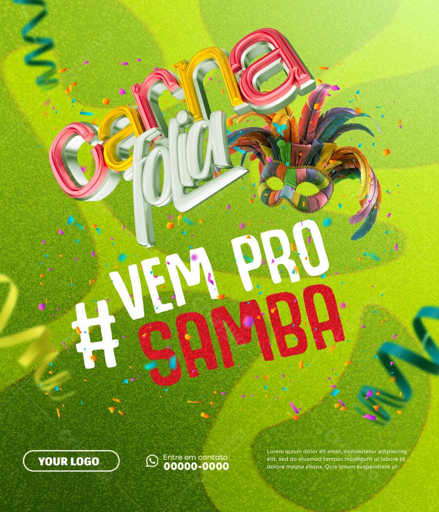 Flyer Carnaval PSD Editável
