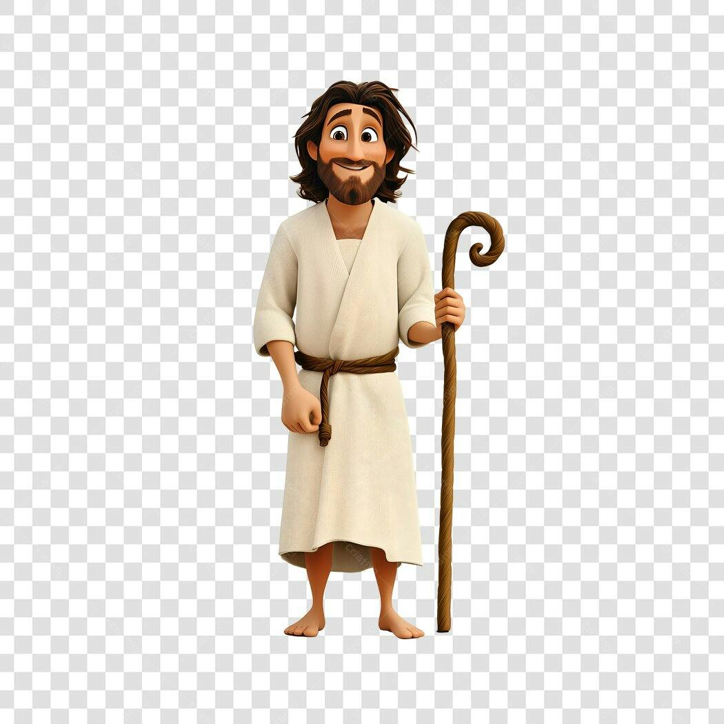 Ilustração Pastor PNG com fundo transparente