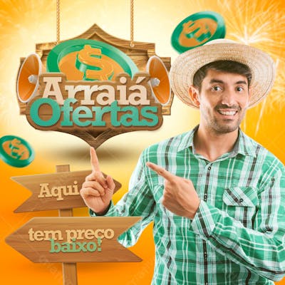 FLYER ARRAIA DE OFERTA