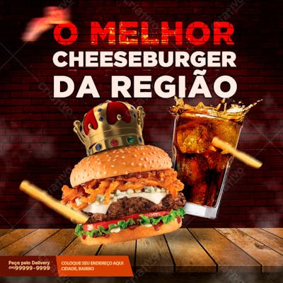 FLYER CHEESEBURGER DA REGIÃO