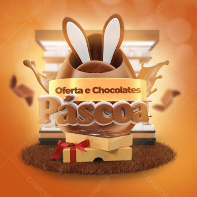 FLYER OFERTA CHOCOLATE E PÁSCOA