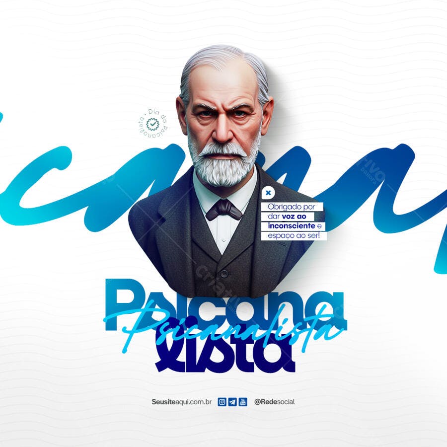 Post para o Dia do Psicólogo PSD Editável