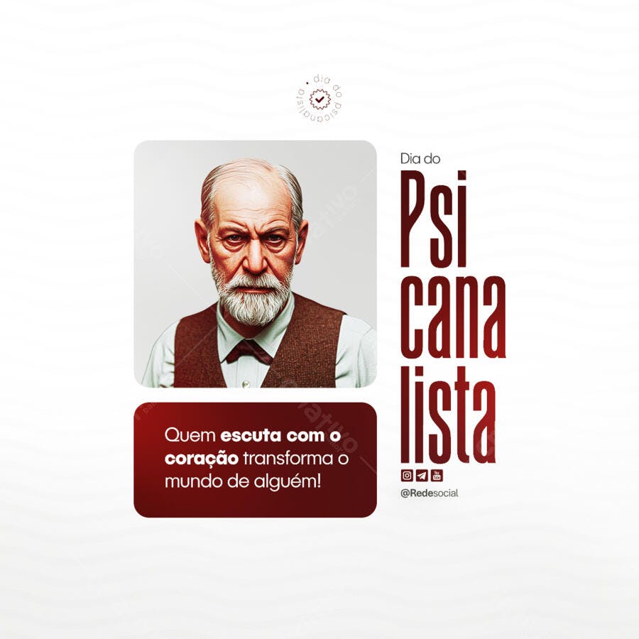 Post para o Dia do Psicólogo PSD Editável