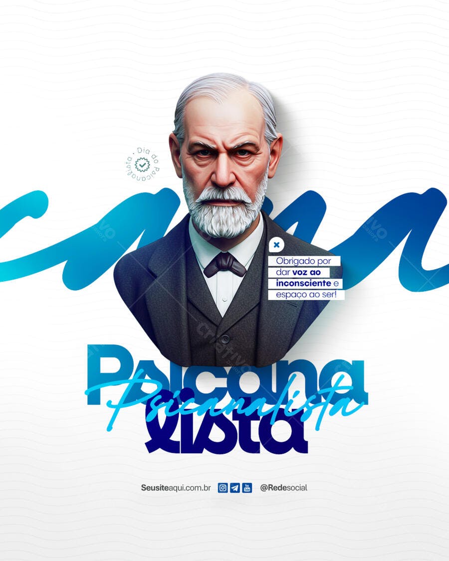 Postagem Dia do Psicólogo PSD Editável