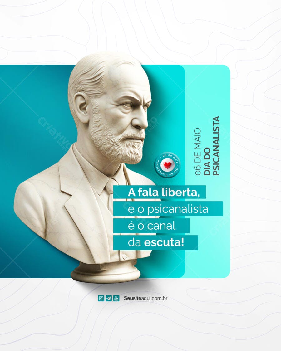 Post para o Dia do Psicólogo PSD Editável