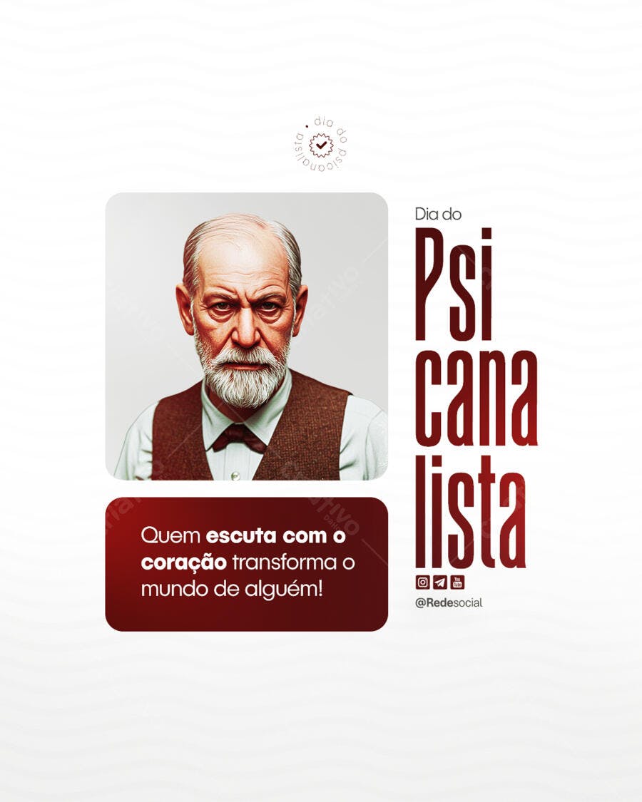 Post para Dia do Psicólogo PSD Editável
