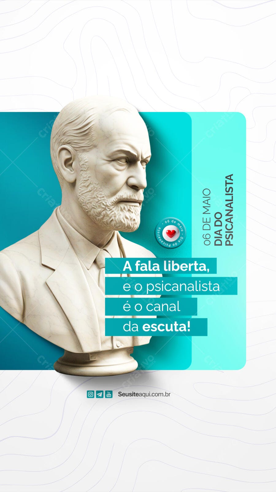 Post para o Dia do Psicólogo PSD Editável