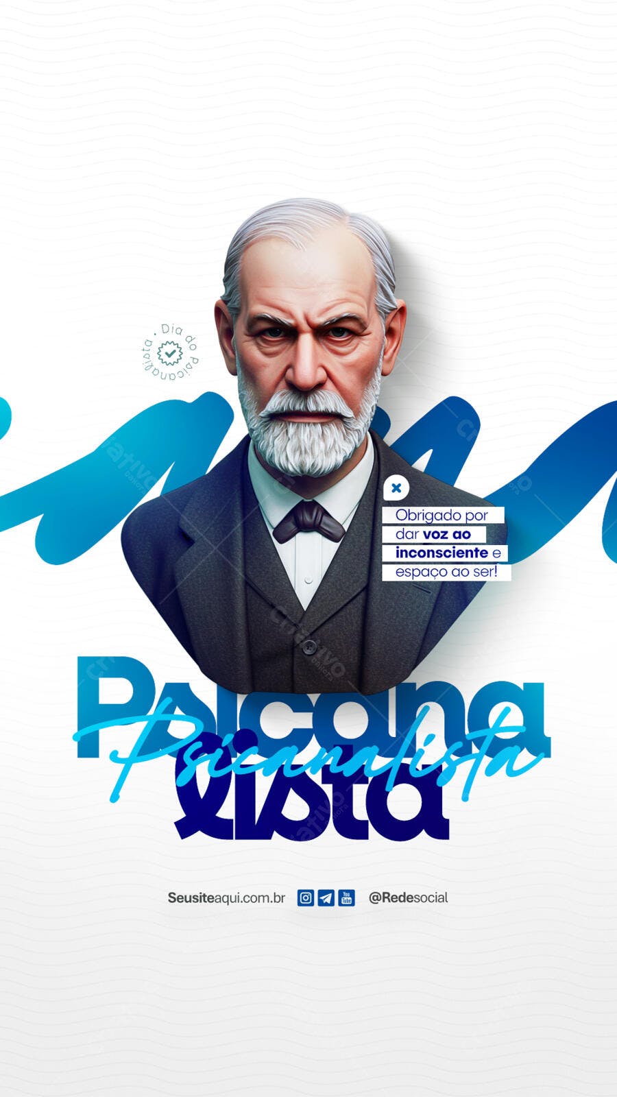 Flyer Dia do Psicólogo PSD Editável