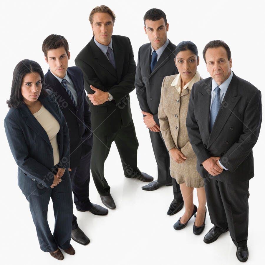 Equipe de negócios diversa em trajes formais