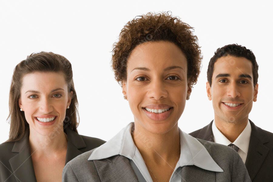 Equipe de Negócios Sorrindo Fotografia