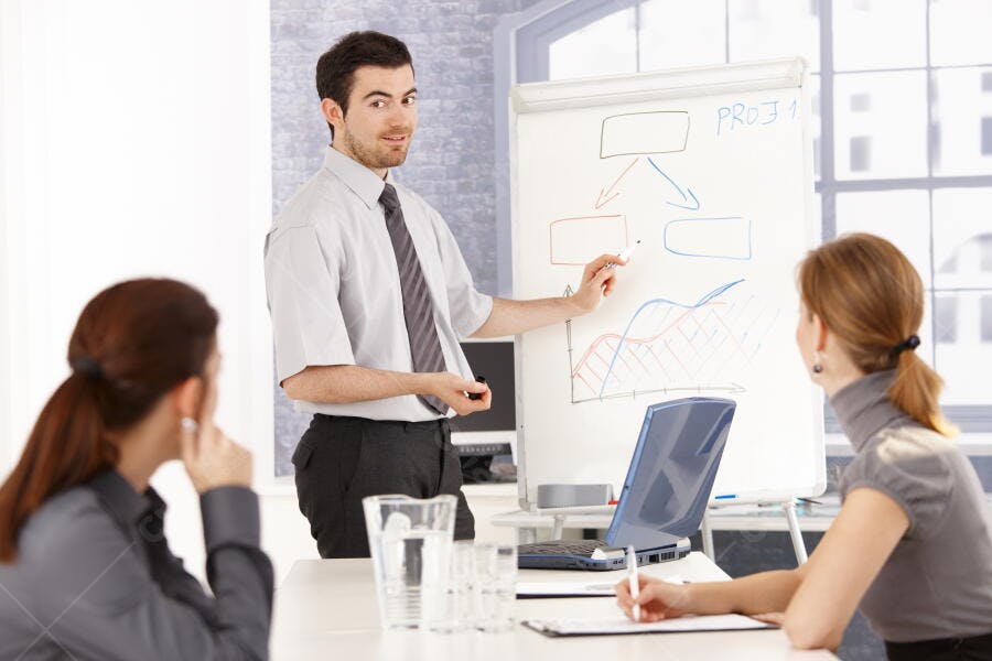 Apresentação de Negócios Equipe Multiétnica